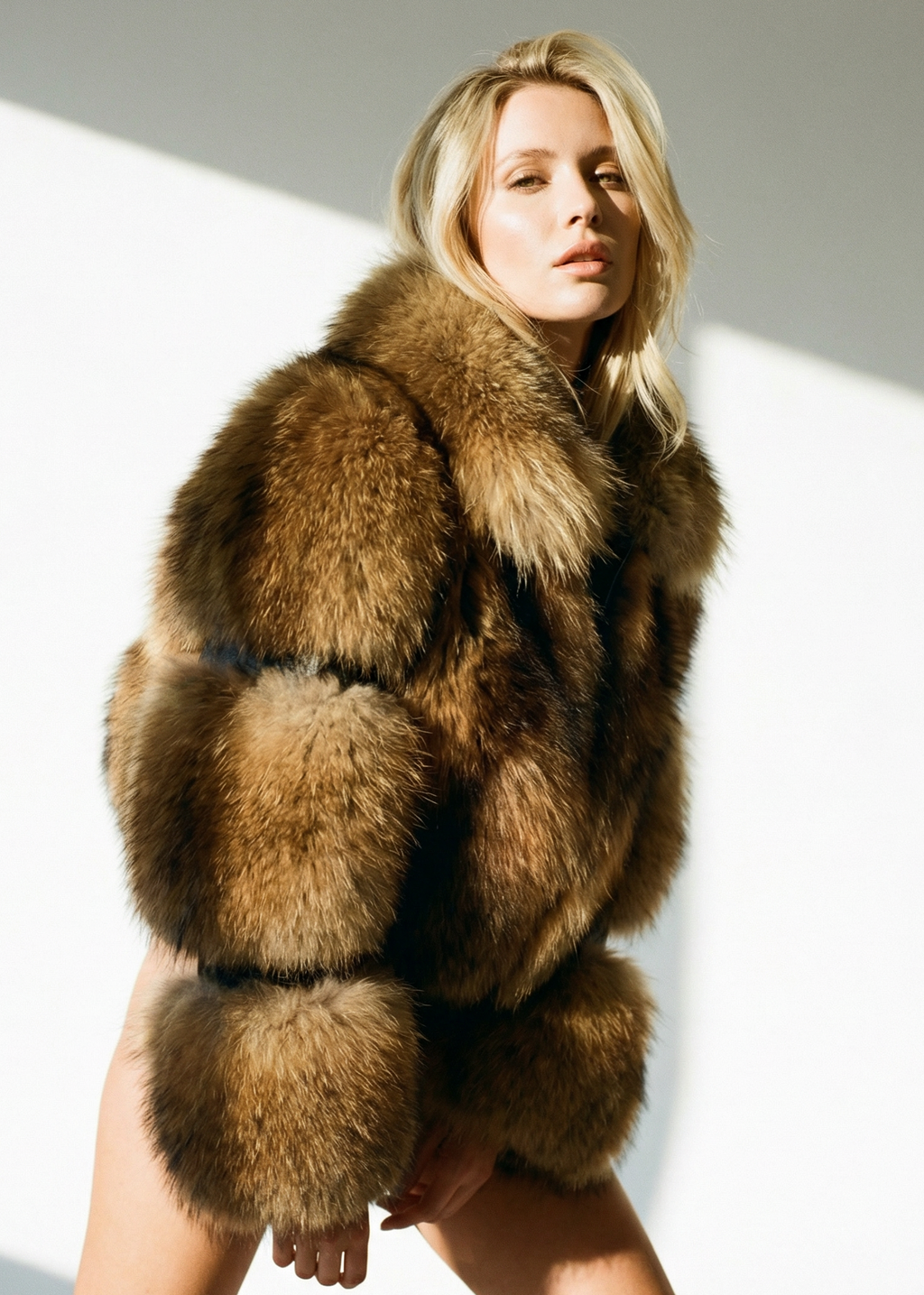 Lioness Raccoon Fur Bomber Jacket | WILDCHILD – W!LDCH!LD