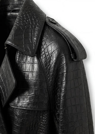 Leather Trench Coat Viper