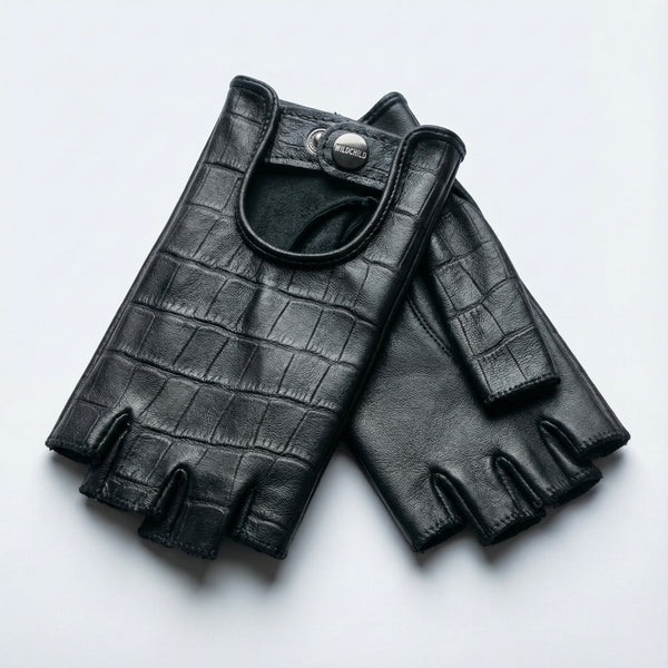Fingerless Leather Gloves – Edgy Luxury Accessory