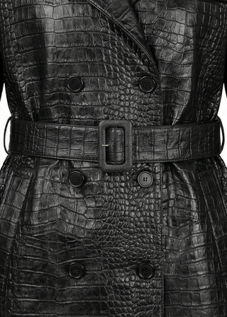 Leather Trench Coat Viper