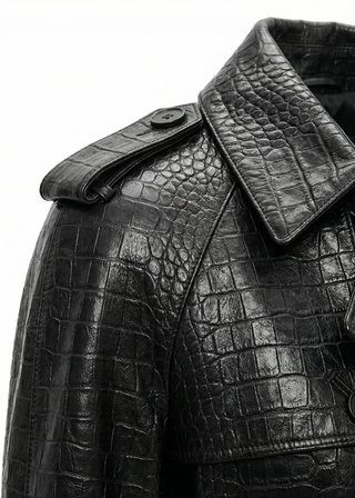Leather Trench Coat Viper
