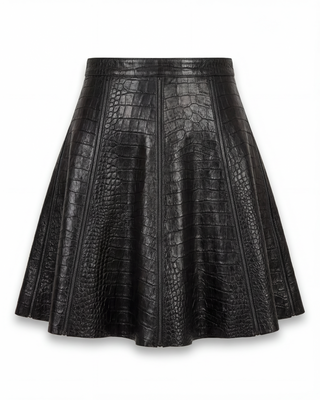 Viper Leather Skirt