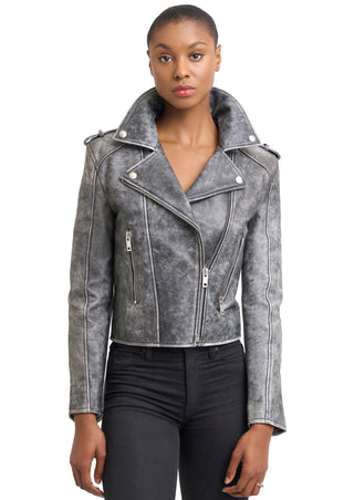 Biker Jacket stone washed