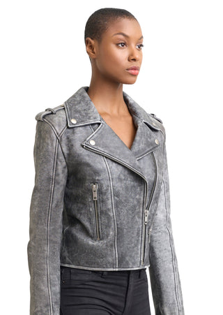 Biker Jacket stone washed