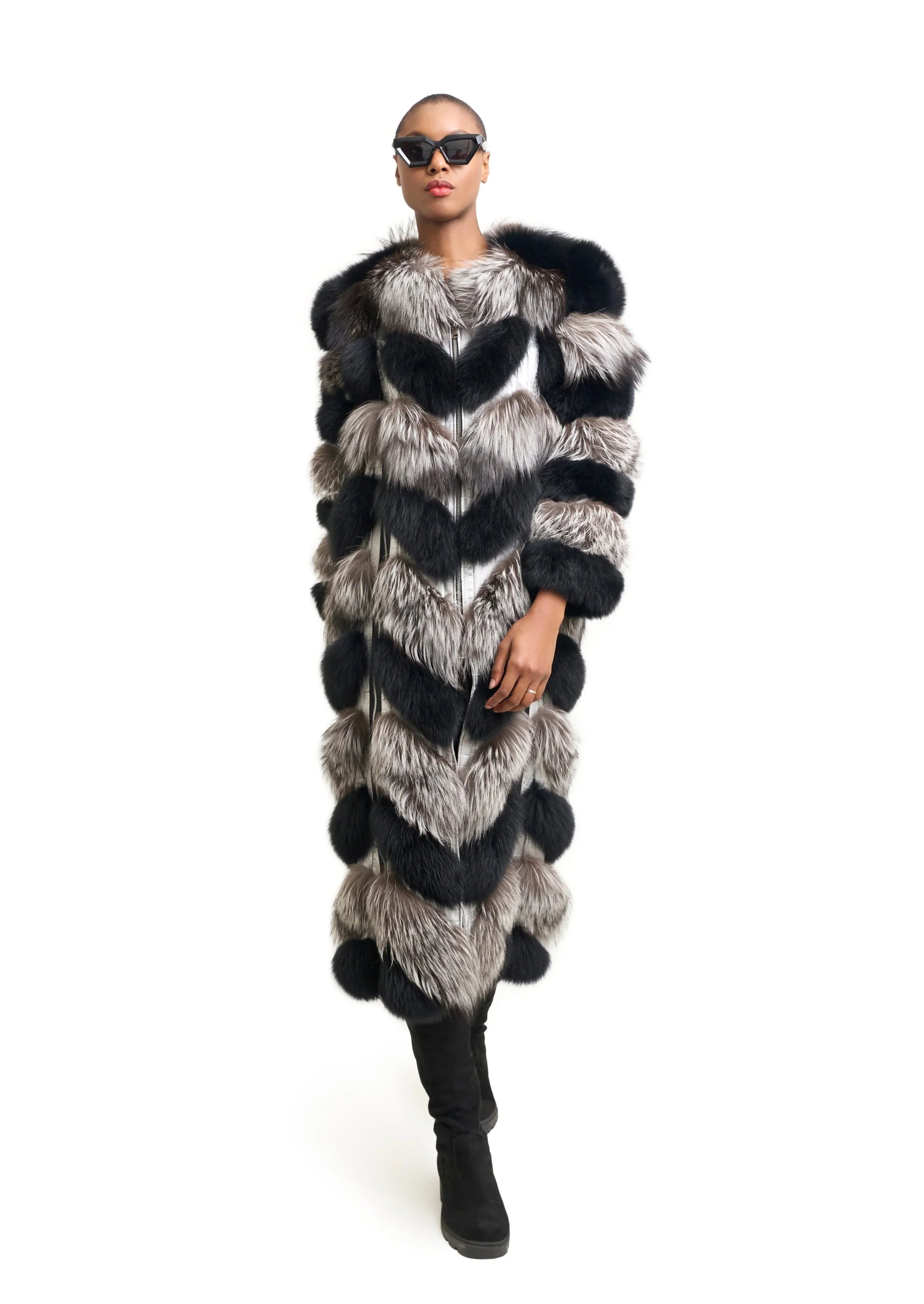 Panther Fox Fur Coat for Women – W!LDCH!LD - Main Image