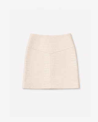 WILDCHILD white leather skirt sphinx